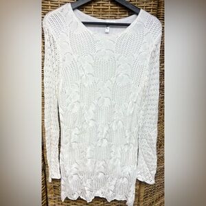 Ethyl- Lace White Womens Shirt- Size:‎ Large, Pre- Owned